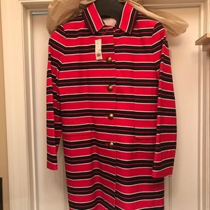 NWT BANANA REPUBLIC STRIPED COAT